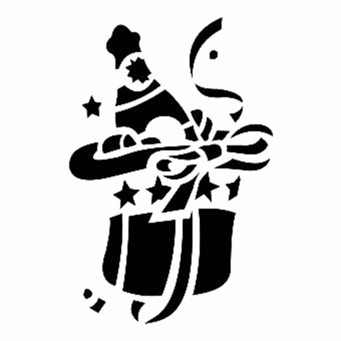 Cadence Yılbaşı Hediyesi Desenli Stencil D015 - 1
