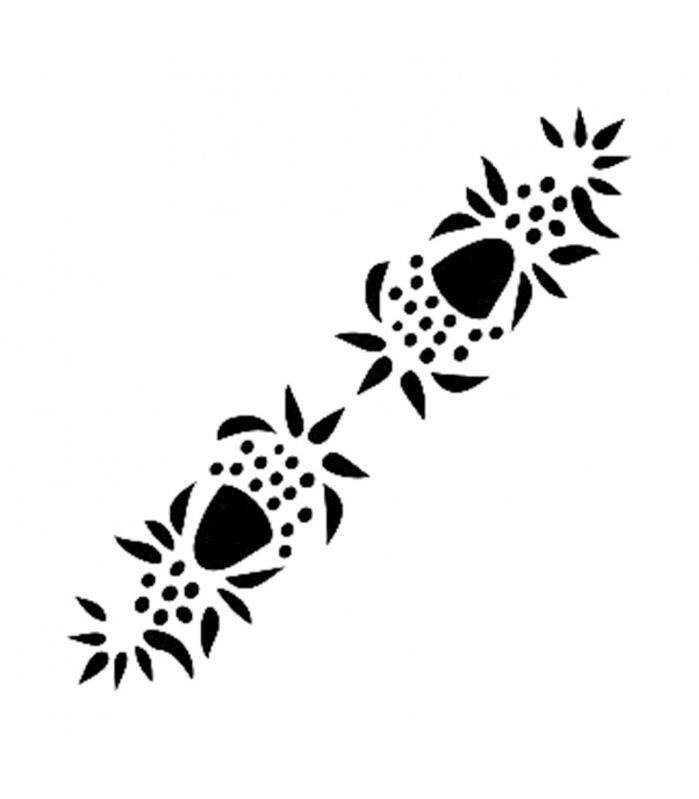 Cadence Yılbaşı Süsü Desenli Stencil Şablon K022 - 1