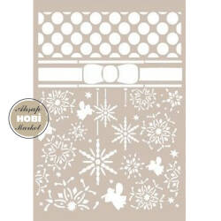 Cadence Yılbaşı Temalı Stencil Şablon AS445 - Cadence