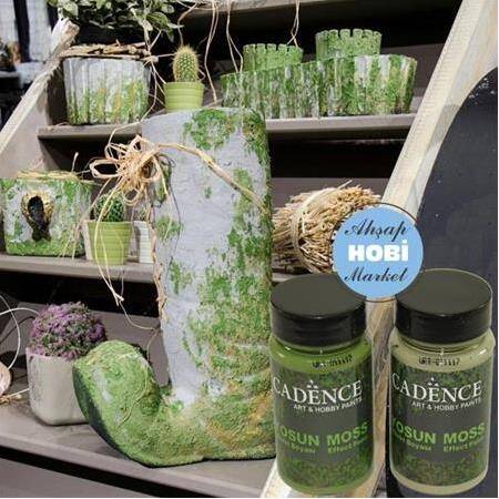 Cadence Yosun Efekt Boyası 3640 Koyu Yeşil 90 ml - 2