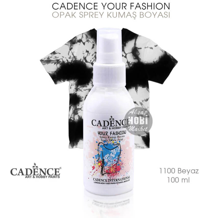 Cadence Your Fashion Sprey Kumaş Boyası 1100 Beyaz 100 ml - 1