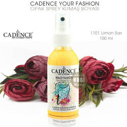 Cadence Your Fashion Sprey Kumaş Boyası 1101 Limon Sarı 100 ml - Cadence (1)