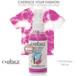 Cadence Your Fashion Sprey Kumaş Boyası 1103 Pembe 100 ml - Cadence