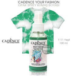 Cadence Your Fashion Sprey Kumaş Boyası 1111 Yeşil 100 ml - Cadence