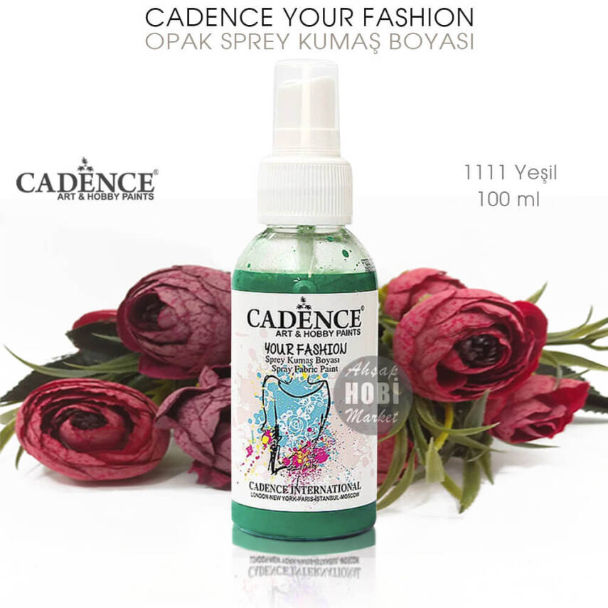Cadence Your Fashion Sprey Kumaş Boyası 1111 Yeşil 100 ml - 2