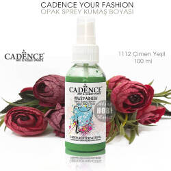 Cadence Your Fashion Sprey Kumaş Boyası 1112 Çimen Yeşili 100 ml - Cadence (1)
