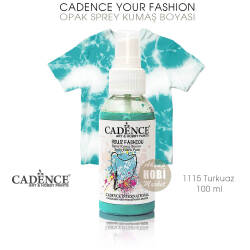 Cadence Your Fashion Sprey Kumaş Boyası 1115 Turkuaz 100 ml - Cadence
