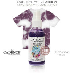 Cadence Your Fashion Sprey Kumaş Boyası 1117 Patlıcan Moru 100 ml - Cadence