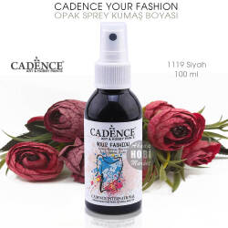 Cadence Your Fashion Sprey Kumaş Boyası 1119 Siyah 100 ml - Cadence (1)