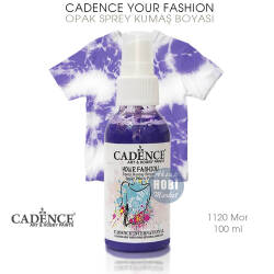 Cadence Your Fashion Sprey Kumaş Boyası 1120 Mor 100 ml - Cadence
