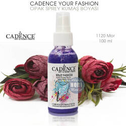 Cadence Your Fashion Sprey Kumaş Boyası 1120 Mor 100 ml - Cadence (1)
