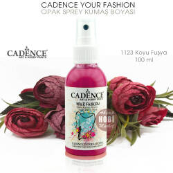 Cadence Your Fashion Sprey Kumaş Boyası 1123 Koyu Fuşya 100 ml - Cadence (1)