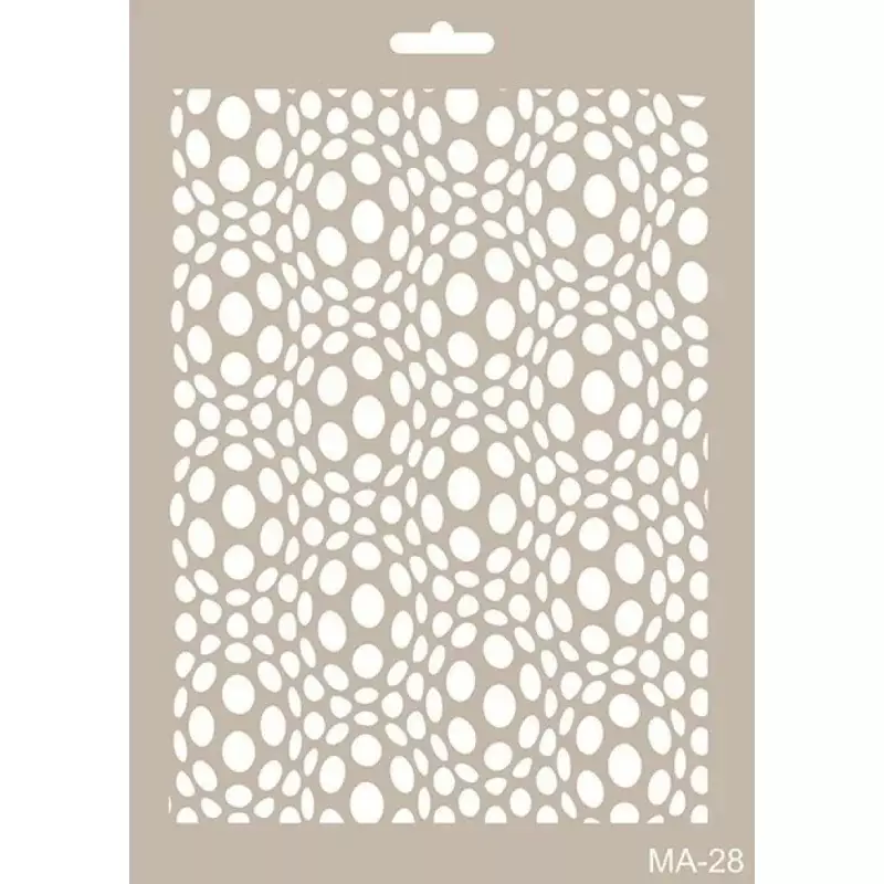 Cadence Yuvarlak Desenli Stencil Şablon MA28 - 1