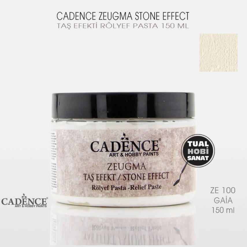 Cadence Zeugma Taş Efekt Rölyef Pasta ZE100 Gaia 150 ml - 1