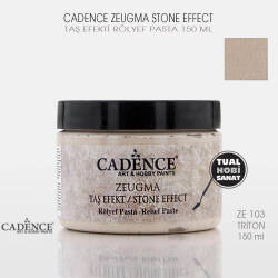 Cadence Zeugma Taş Efekt Rölyef Pasta ZE103 Tiriton 150 ml - Cadence