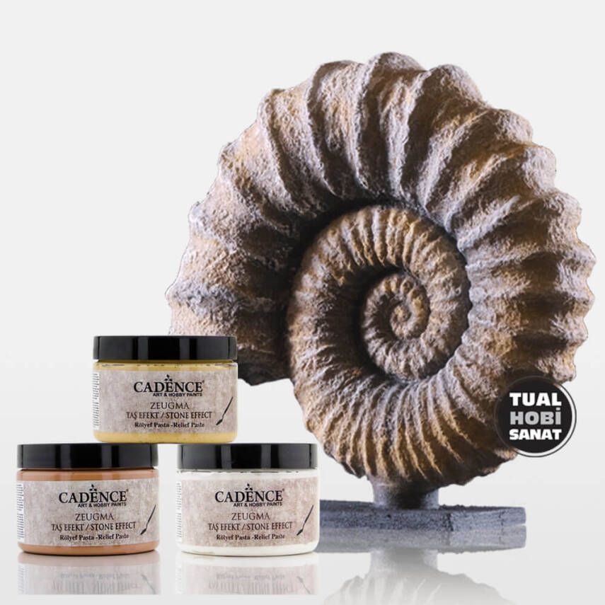 Cadence Zeugma Taş Efekt Rölyef Pasta ZE105 Minos 150 ml - 2
