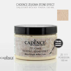 Cadence Zeugma Taş Efekt Rölyef Pasta ZE111 Poseidon 150 ml - Cadence