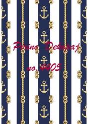 Çapa Desenli Pirinç Dekopaj Model : 4405 - Line Art