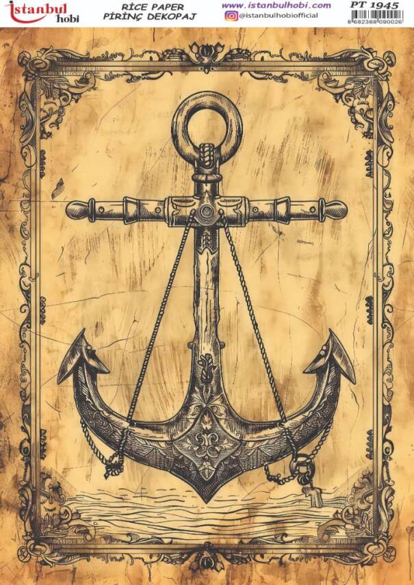 Çapa Desenli Pirinç Dekopaj Model : PT 1945 - 1