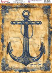 Çapa Desenli Pirinç Dekopaj Model : PT 1947 - Tual Hobi Craft İst