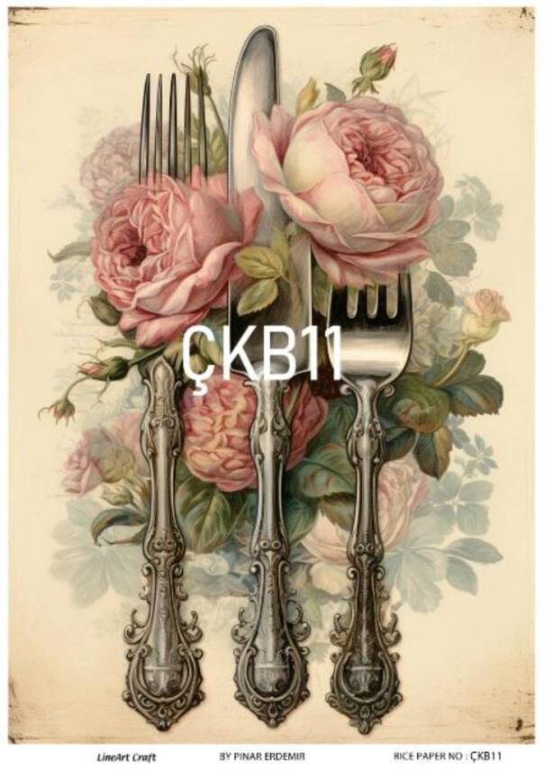 Çatal Bıçak Desenli Pirinç Dekopaj Model : ÇKB011 - 1