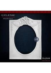 Çelenk Çerçeve Büyük Boy (33X26cm) Ham Polyester - Tual Hobi Sanat