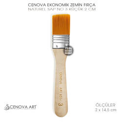 Cenova Art Ekonomik No:3 Küçük Sentetik Zemin Fırça 2 cm - Cenova Art (1)