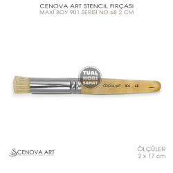 Cenova Art Maxi Stencil Şablon Fırçası No:68 (2 x 17 cm) - Cenova Art