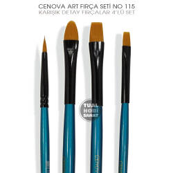 Cenova Art No:115 Karışık Detaylı Boyama Fırça Seti 4 Parça - 3