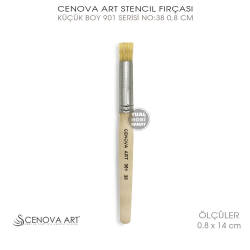 Cenova Art Stencil Şablon Fırçası No:38 (0,8 x 14 cm) - Cenova Art (1)