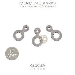 Çerçeve Askısı No:1 İnce 10 Adet (19x11 mm) - Tual Hobi Sanat