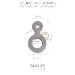 Çerçeve Askısı No:1 İnce 10 Adet (19x11 mm) - Tual Hobi Sanat (1)