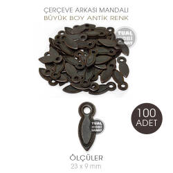 Çerçeve Mandalı Büyük Antik (9x23 mm) 100 Adet - Tual Hobi Sanat