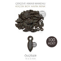 Çerçeve Mandalı Küçük Antik (5x16 mm) 100 Adet - Tual Hobi Sanat