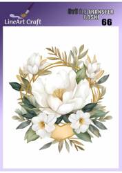 Çiçek Desenli Kumaş Transfer Kağıdı LNT-K066 (20x20 cm) - Line Art