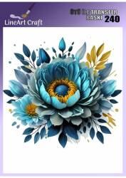 Çiçek Desenli Kumaş Transfer Kağıdı LNT-K240 (20x20 cm) - Line Art