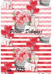 Çiçek Desenli Pirinç Dekopaj Model : 1475 - Line Art