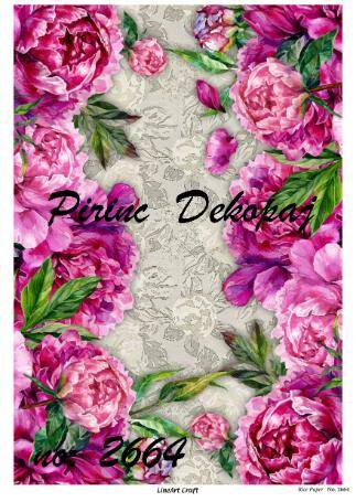 Çiçek Desenli Pirinç Dekopaj Model : 2664 - 1