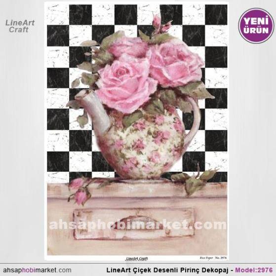 Çiçek Desenli Pirinç Dekopaj Model : 2976 - 1