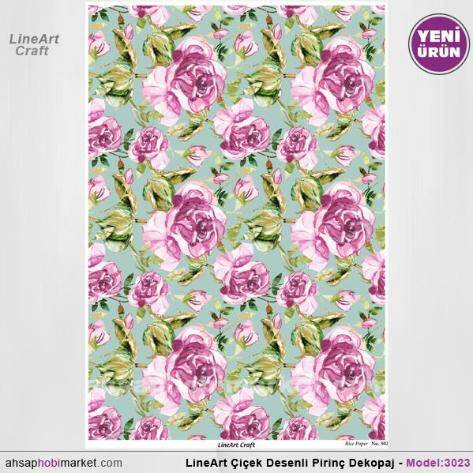 Çiçek Desenli Pirinç Dekopaj Model : 3023 - 1