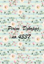 Çiçek Desenli Pirinç Dekopaj Model : 4337 - Line Art