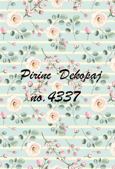 Çiçek Desenli Pirinç Dekopaj Model : 4337 - 1