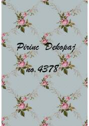 Çiçek Desenli Pirinç Dekopaj Model : 4378 - Line Art