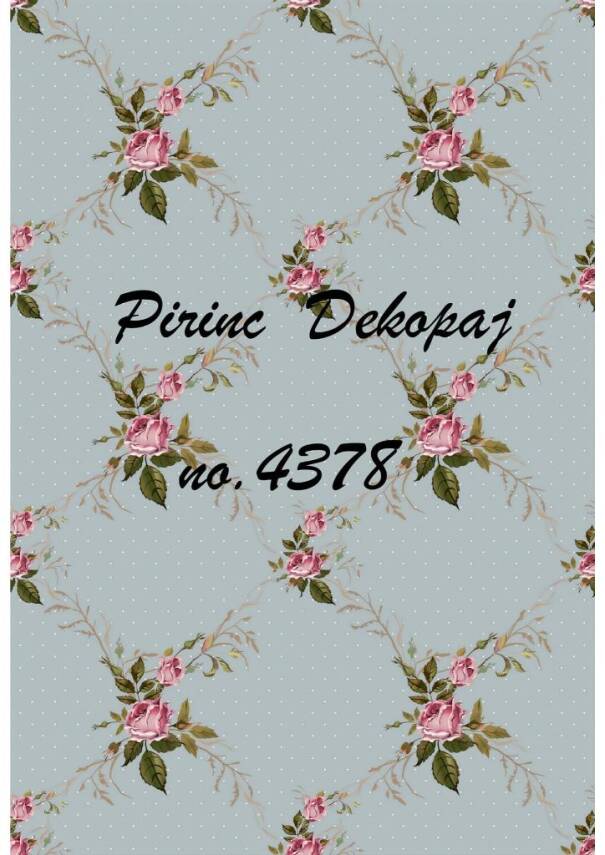 Çiçek Desenli Pirinç Dekopaj Model : 4378 - 1