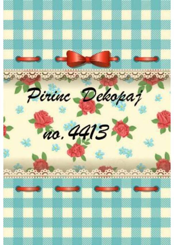 Çiçek Desenli Pirinç Dekopaj Model : 4413 - 1