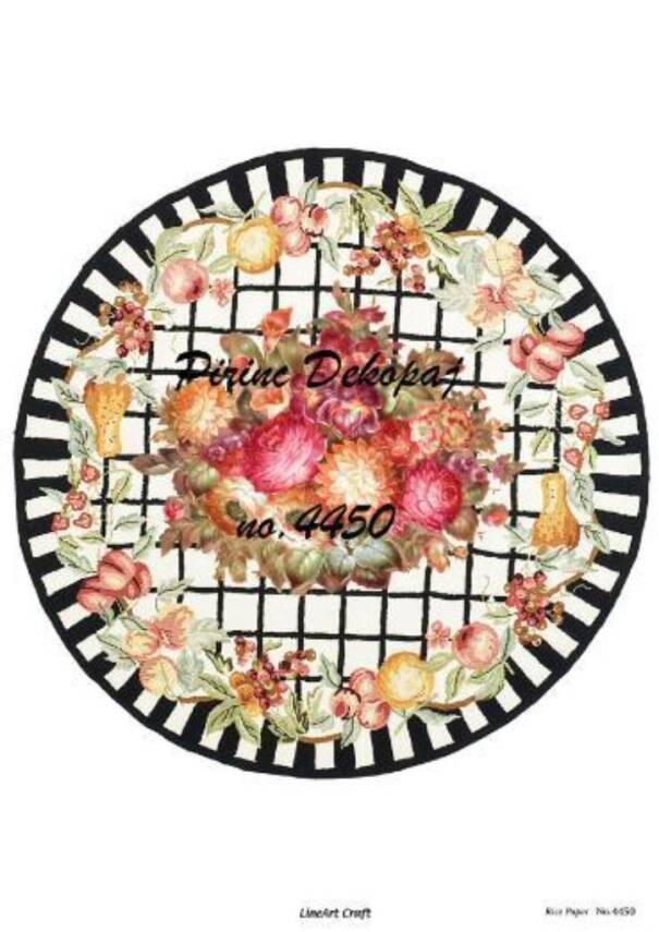 Çiçek Desenli Pirinç Dekopaj Model : 4450 - 1