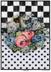 Çiçek Desenli Pirinç Dekopaj Model : 4452 - Line Art