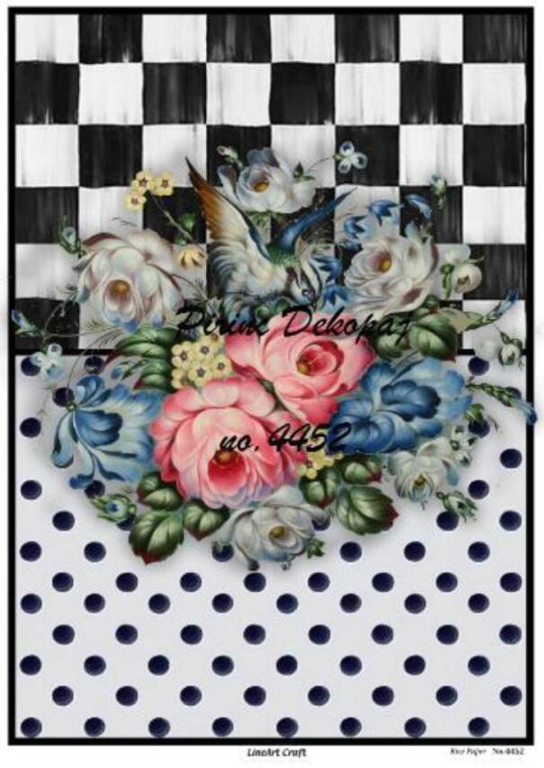 Çiçek Desenli Pirinç Dekopaj Model : 4452 - 1