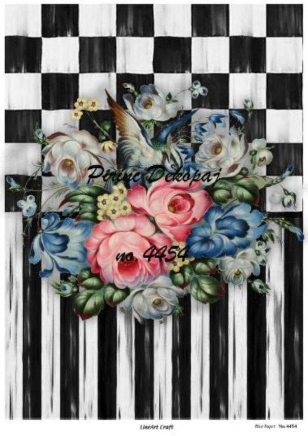 Çiçek Desenli Pirinç Dekopaj Model : 4454 - 1