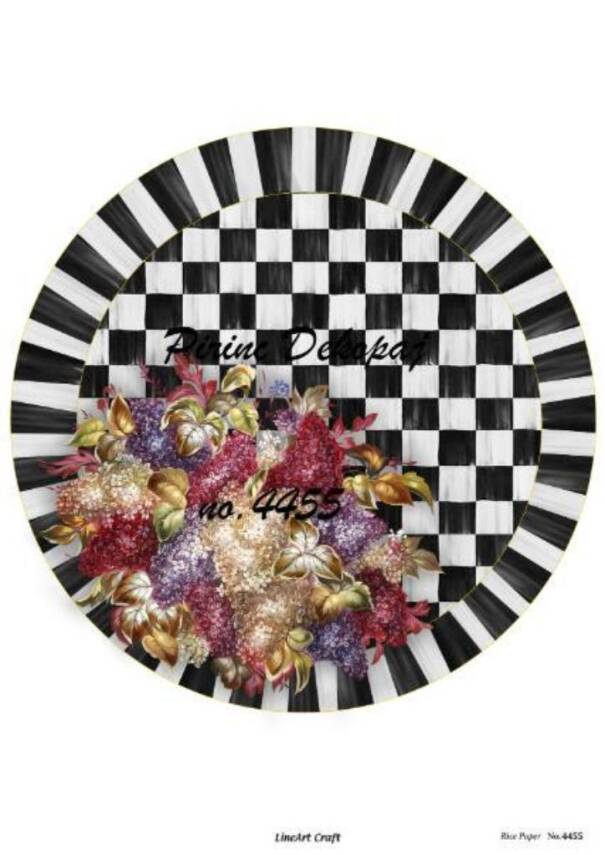 Çiçek Desenli Pirinç Dekopaj Model : 4455 - 1